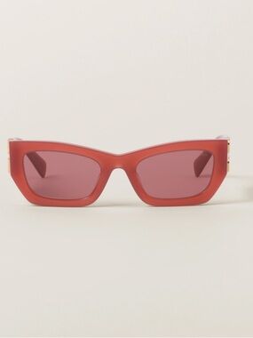 Pink Rectangular Sunglasses